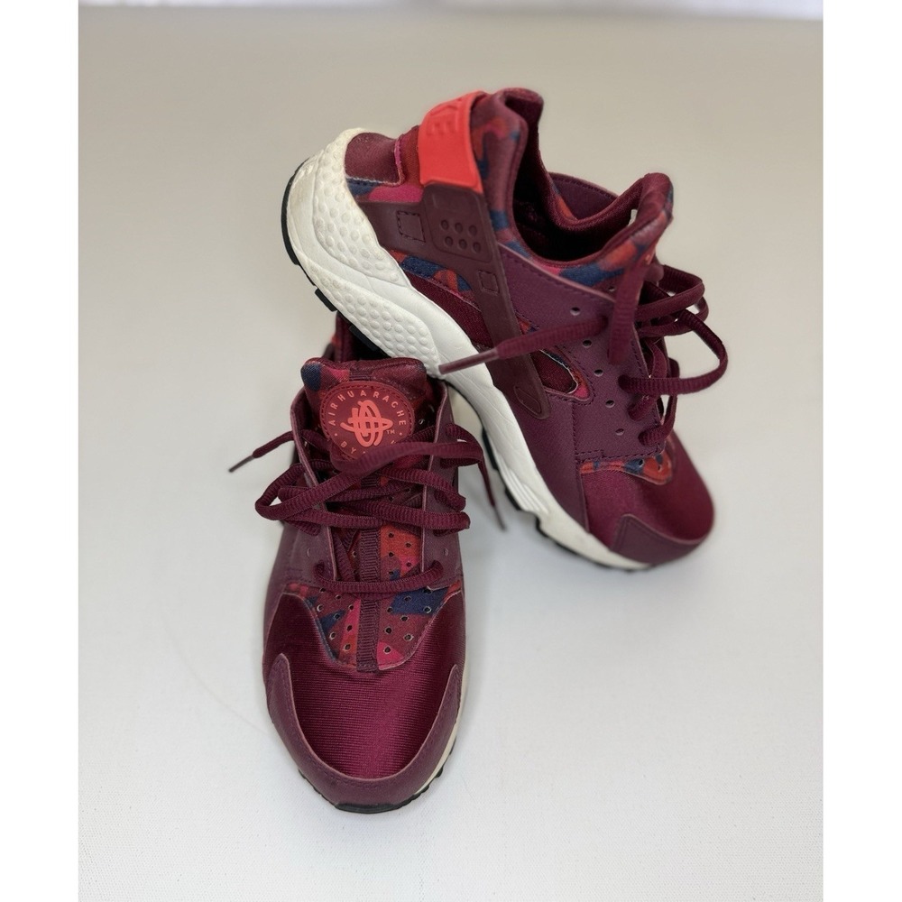 Nike Air Huarache Run Print Women's Sneakers Deep Garnet 725076-602